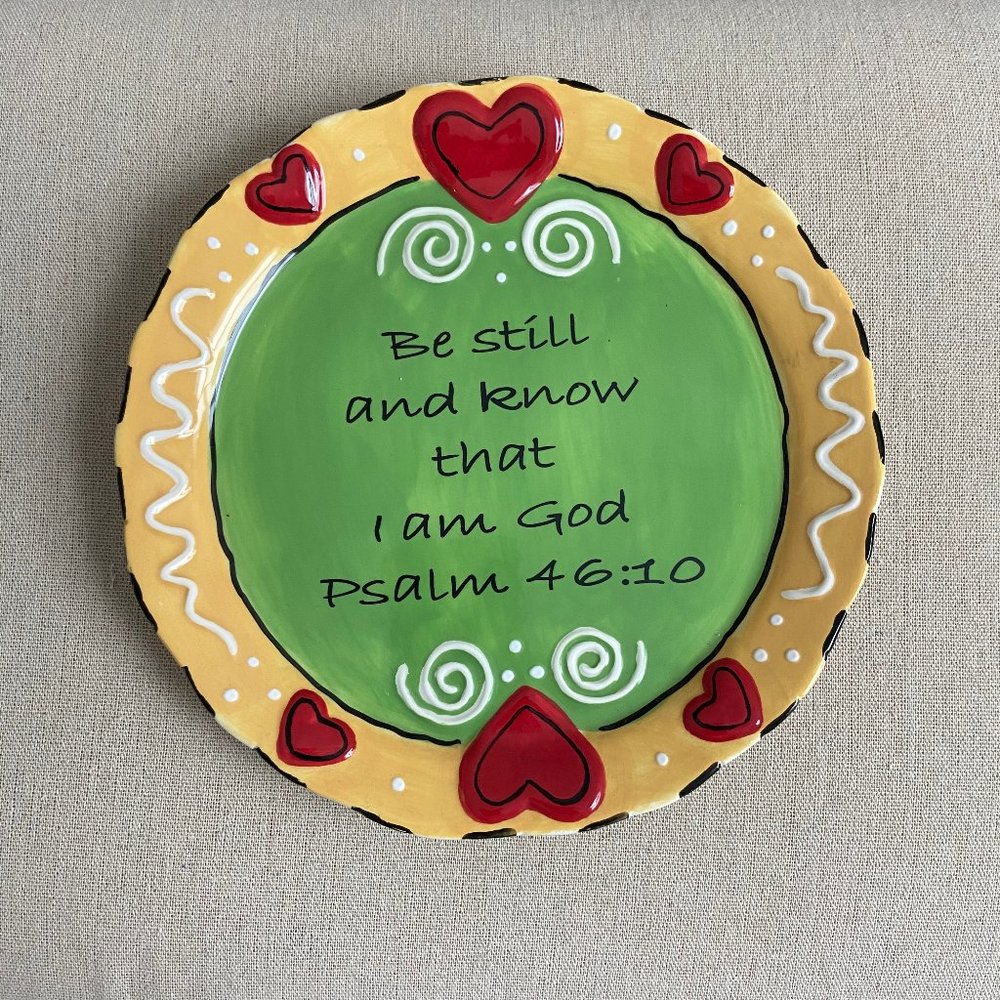 Bible Verse Decor Plate